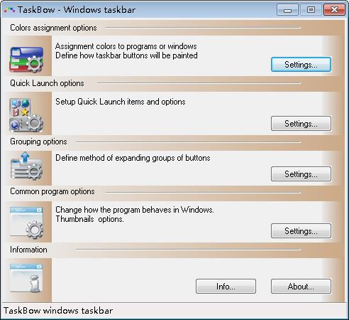 TaskBow(自定义任务栏) V1.1.7 绿色版