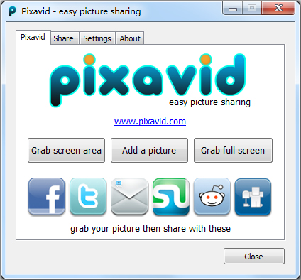Pixavid图片共享软件 V1.30 绿色版