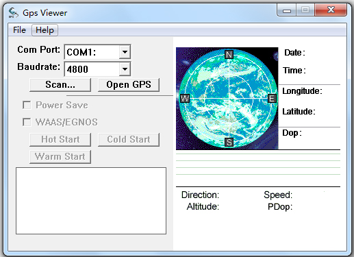 Gps Viewer(gps检测工具) V1.0 英文版