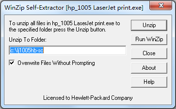 HP1005打印机驱动 V1.0 免费安装版