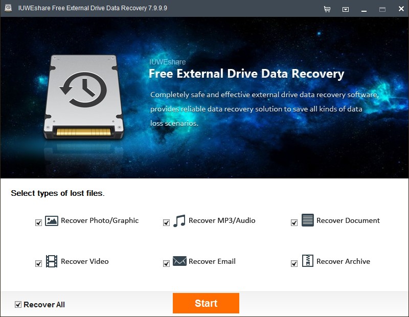 IUWEshare Free External Drive Data R