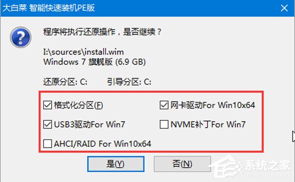 大白菜U盘装系统教程:重装Win7