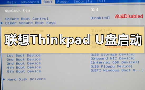 联想thinkpad台式机设置u盘启动的方法步骤教程