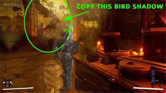 《哥谭骑士》地下室鸟影解谜方法