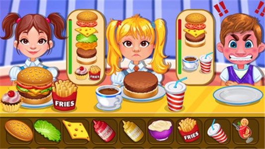 疯狂的汉堡快餐店游戏免费版